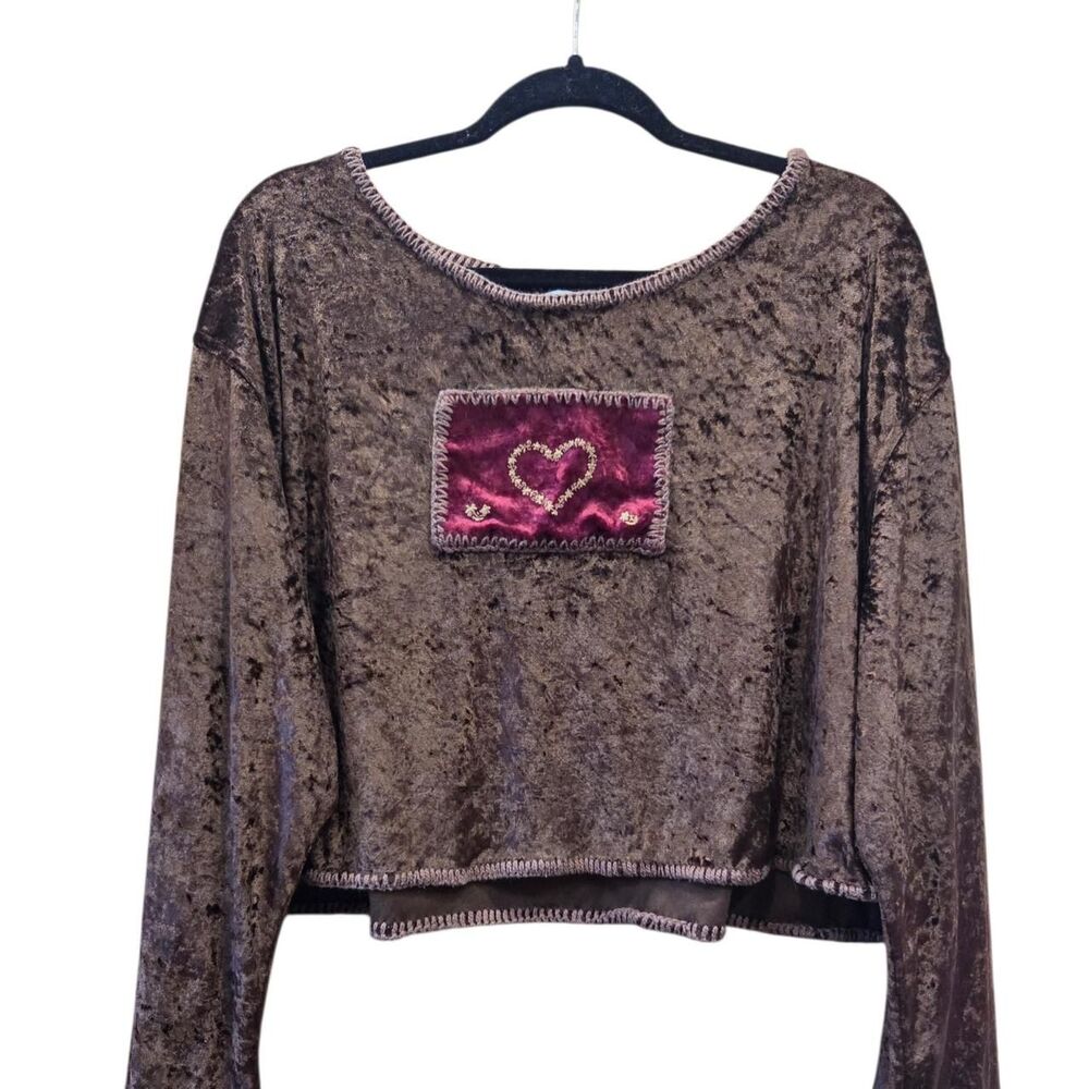 Women's Brown Crop-top